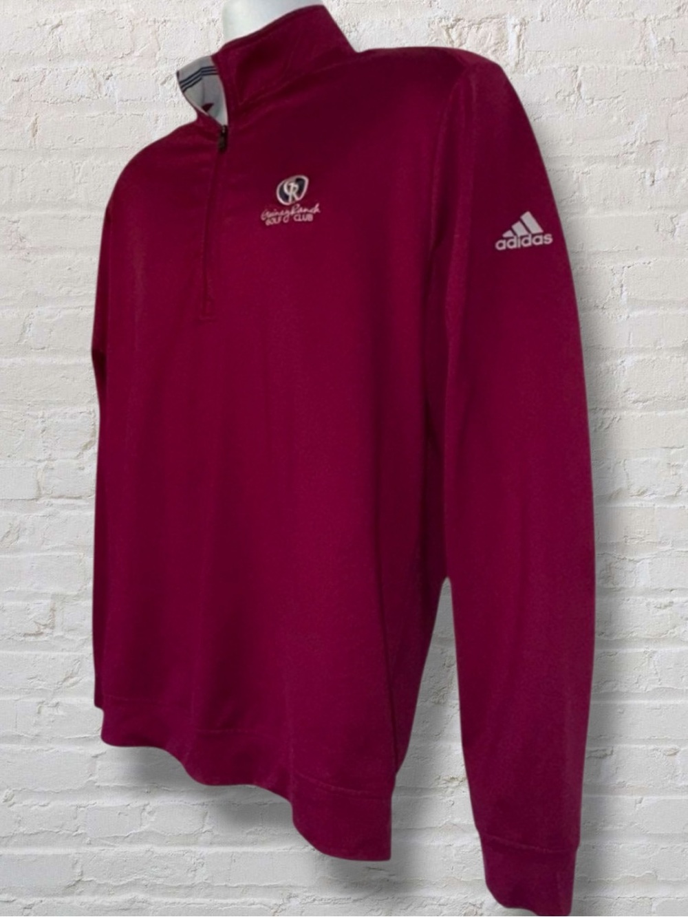Adidas Golf Quarter Zip Pullover - Gainey Ranch Golf Club | Men’s Medium Maroon